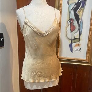 Mine Cream Satin Camisole Top